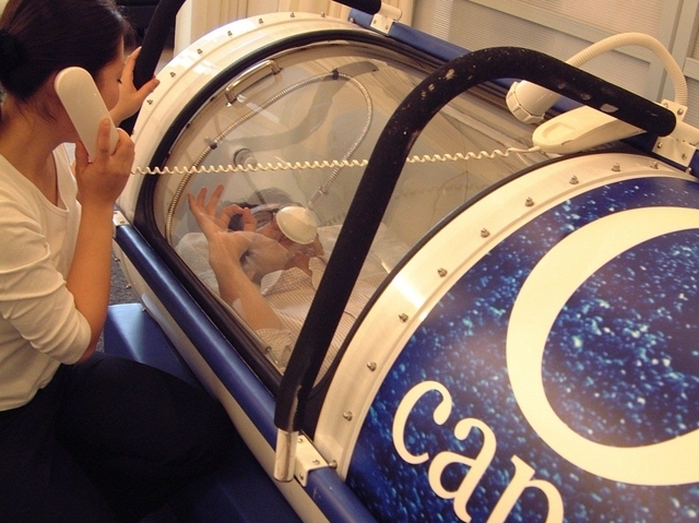 酸素カプセルの流れ